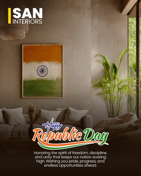 SAN Interiors — Republic Day greeting